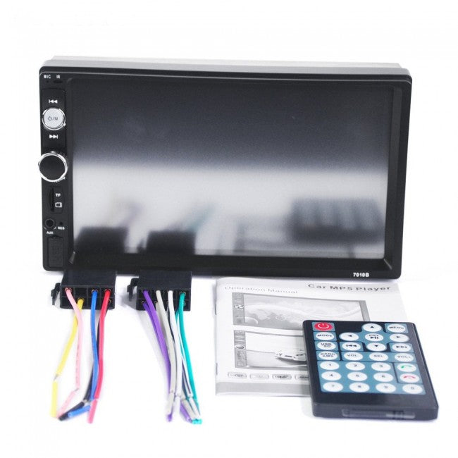 Mp3, Mp5 Video Player IDL Perfect Sound Full HD/ USB/ Bluetooth/ Intrare Video + Solutie curatat motor exterior auto Cadou