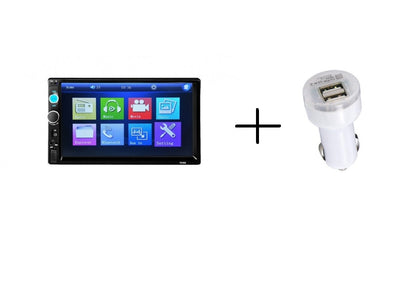 Mp3, Mp5 Video Player IDL Perfect Sound Full HD/ USB/ Bluetooth/ Intrare Video + Solutie curatat motor exterior auto Cadou