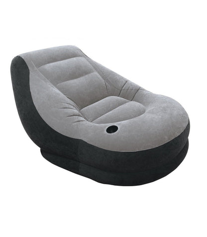 Sezlong Gonflabil Intex idealStore, 130x99x76 cm, Impermeabil, Fabricatie Pvc, Umflare/Dezumflare Rapida, Perna Gonflabila Inclusa