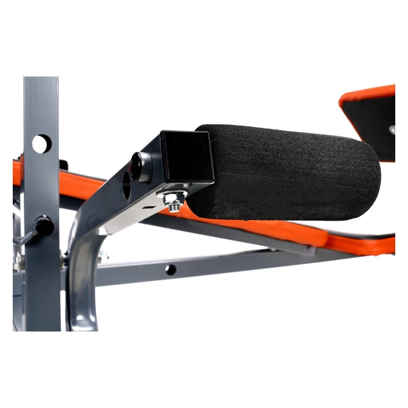 Banca Fitness Barbell Multifunctionala pentru Sport si Antrenament, Pliabila, Negru/Portocaliu