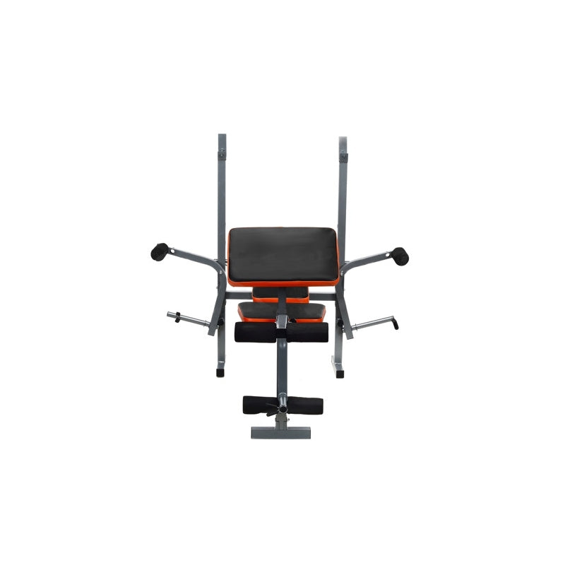 Banca Fitness Barbell Multifunctionala pentru Sport si Antrenament, Pliabila, Negru/Portocaliu