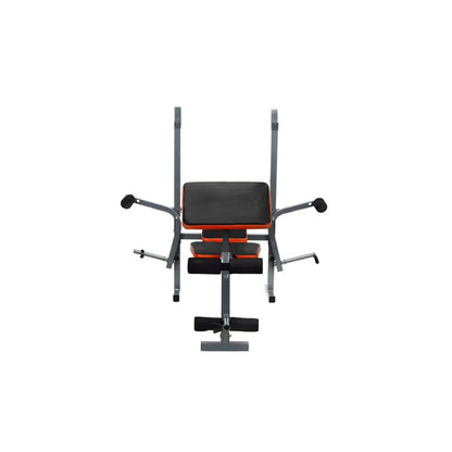 Banca Fitness Barbell Multifunctionala pentru Sport si Antrenament, Pliabila, Negru/Portocaliu