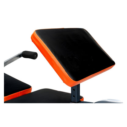 Banca Fitness Barbell Multifunctionala pentru Sport si Antrenament, Pliabila, Negru/Portocaliu