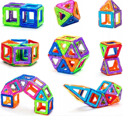 Set Joaca Constructie IDL Transformer cu 46 piese magnetice cu posibilitate de imbinare ce pot realiza poduri, case si vehicule, ideale pentru o distractie de neuitat alaturi de cei mici si prieteni