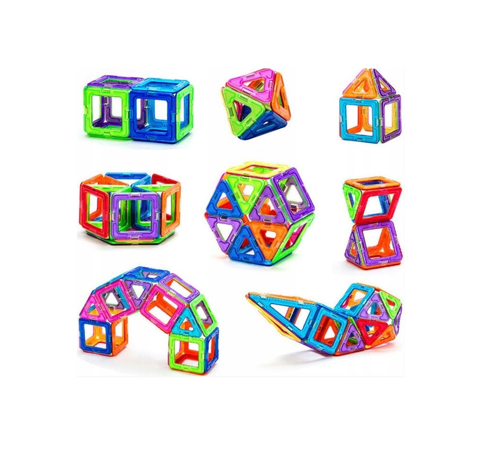 Set Joaca Constructie IDL Transformer cu 46 piese magnetice cu posibilitate de imbinare ce pot realiza poduri, case si vehicule, ideale pentru o distractie de neuitat alaturi de cei mici si prieteni