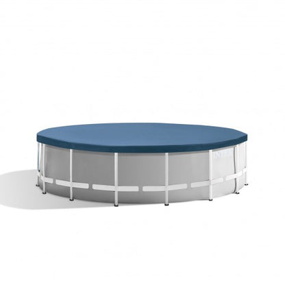 Piscina cu cadru metalic PRO MAX EDITION idealSTORE, Rotunda, cu pompa de filtrare si scara, Dimensiuni 457 x 122 cm, Rezistenta la coroziune, Material PVC, Capacitatea 9150 litri, Greutate 70 KG, Perfecta pentru distractia in familie