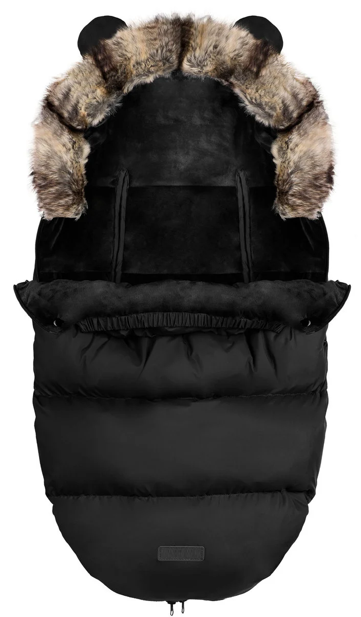 Sac de Dormit 4in1 idealSTORE, Blanita Moale Detasabila, Captusit, Material Antialergic, Rezistent la Apa si Vant, instalare Carucior si Sanie, Material Respirabil, Culoare Negru