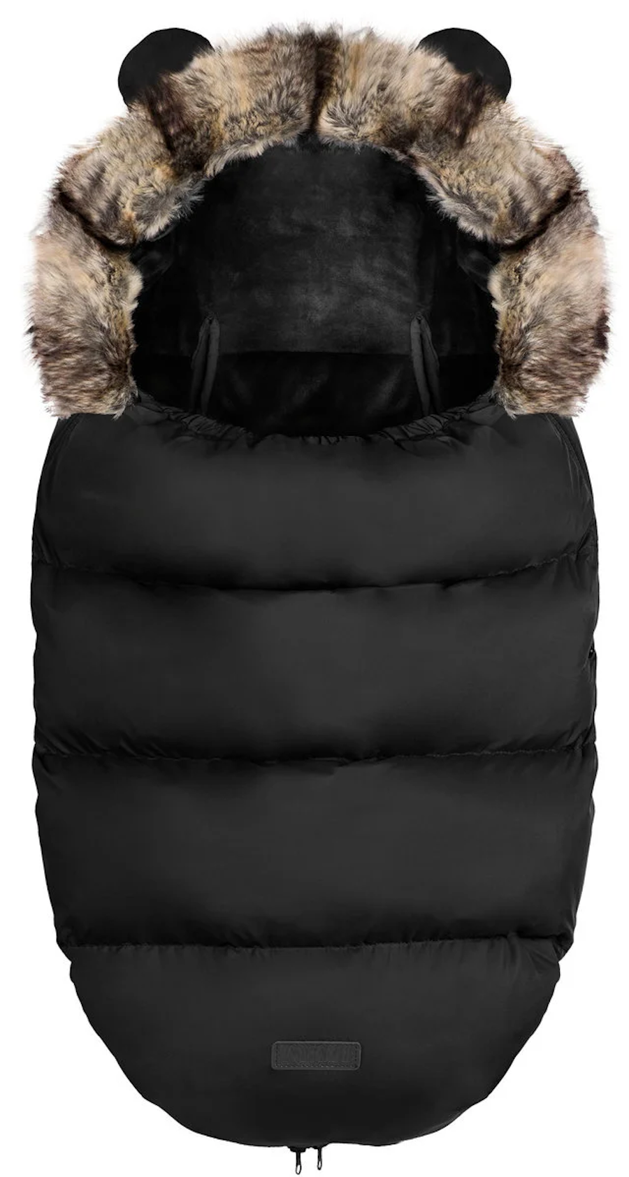 Sac de Dormit 4in1 idealSTORE, Blanita Moale Detasabila, Captusit, Material Antialergic, Rezistent la Apa si Vant, instalare Carucior si Sanie, Material Respirabil, Culoare Negru