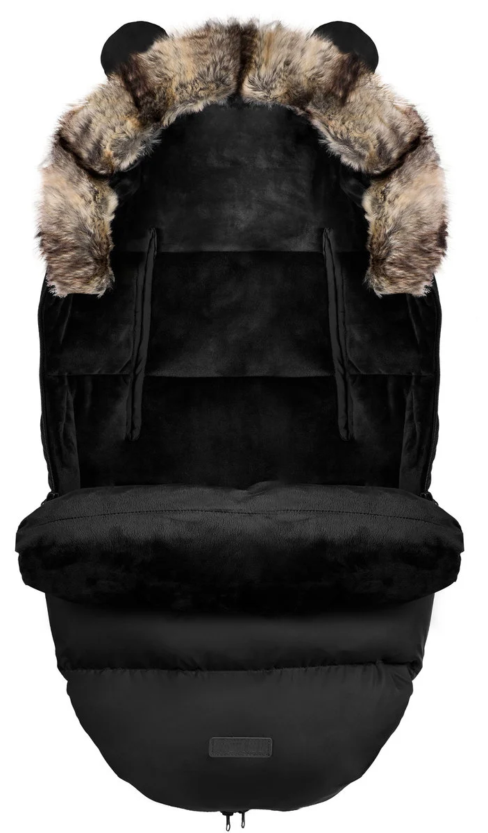 Sac de Dormit 4in1 idealSTORE, Blanita Moale Detasabila, Captusit, Material Antialergic, Rezistent la Apa si Vant, instalare Carucior si Sanie, Material Respirabil, Culoare Negru