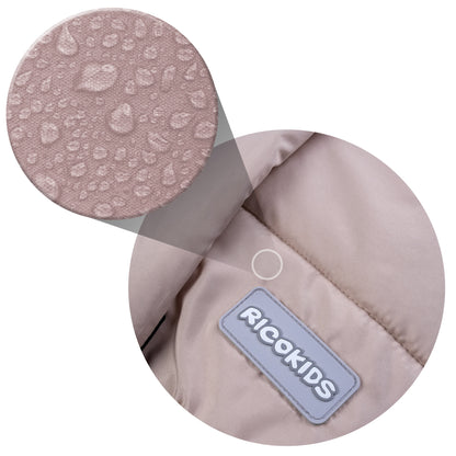 Sac de Dormit 2in1 BABY SLEEP idealStore, Dimensiune Reglabila 96 x 45 cm, Impermeabil, Izolat din Plus, Material Rezistent, Tesatura Moale, Bej