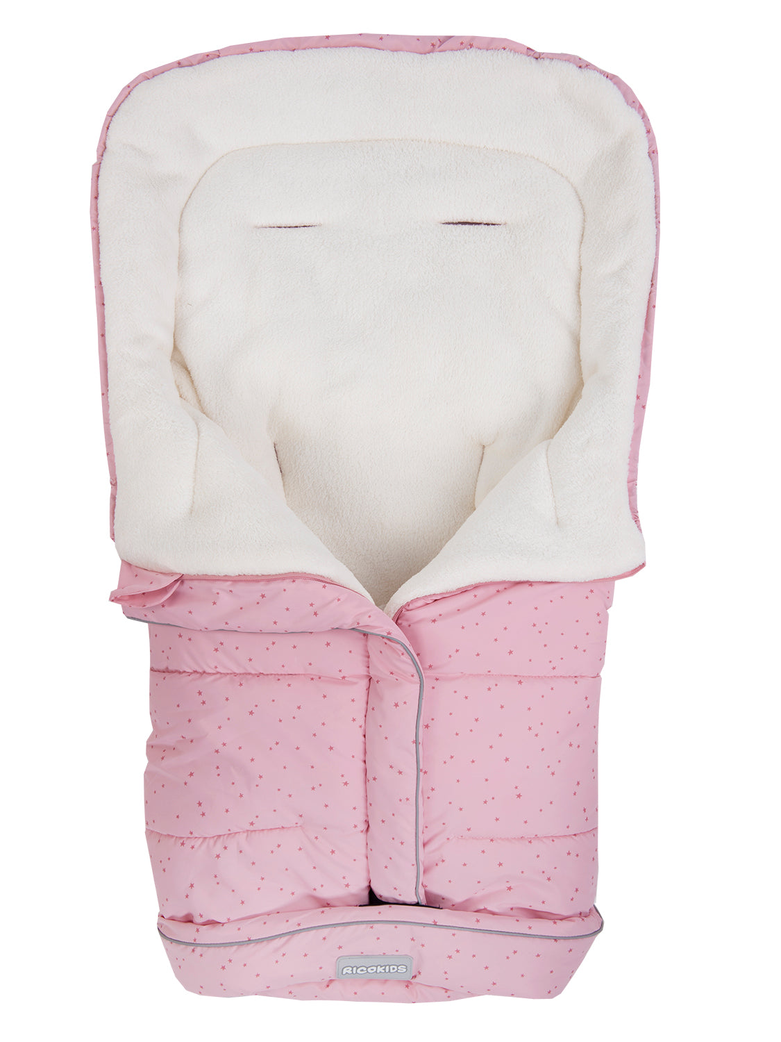 Sac de Dormit 2in1 BABY SLEEP idealStore, Dimensiune Reglabila 96 x 45 cm, Impermeabil, Izolat din Plus, Material Rezistent, Tesatura Moale, Roz