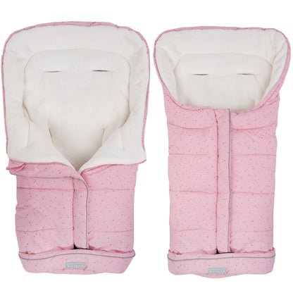 Sac de Dormit 2in1 BABY SLEEP idealStore, Dimensiune Reglabila 96 x 45 cm, Impermeabil, Izolat din Plus, Material Rezistent, Tesatura Moale, Roz