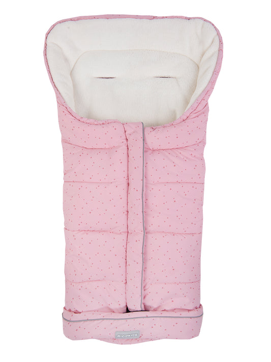 Sac de Dormit 2in1 BABY SLEEP idealStore, Dimensiune Reglabila 96 x 45 cm, Impermeabil, Izolat din Plus, Material Rezistent, Tesatura Moale, Roz