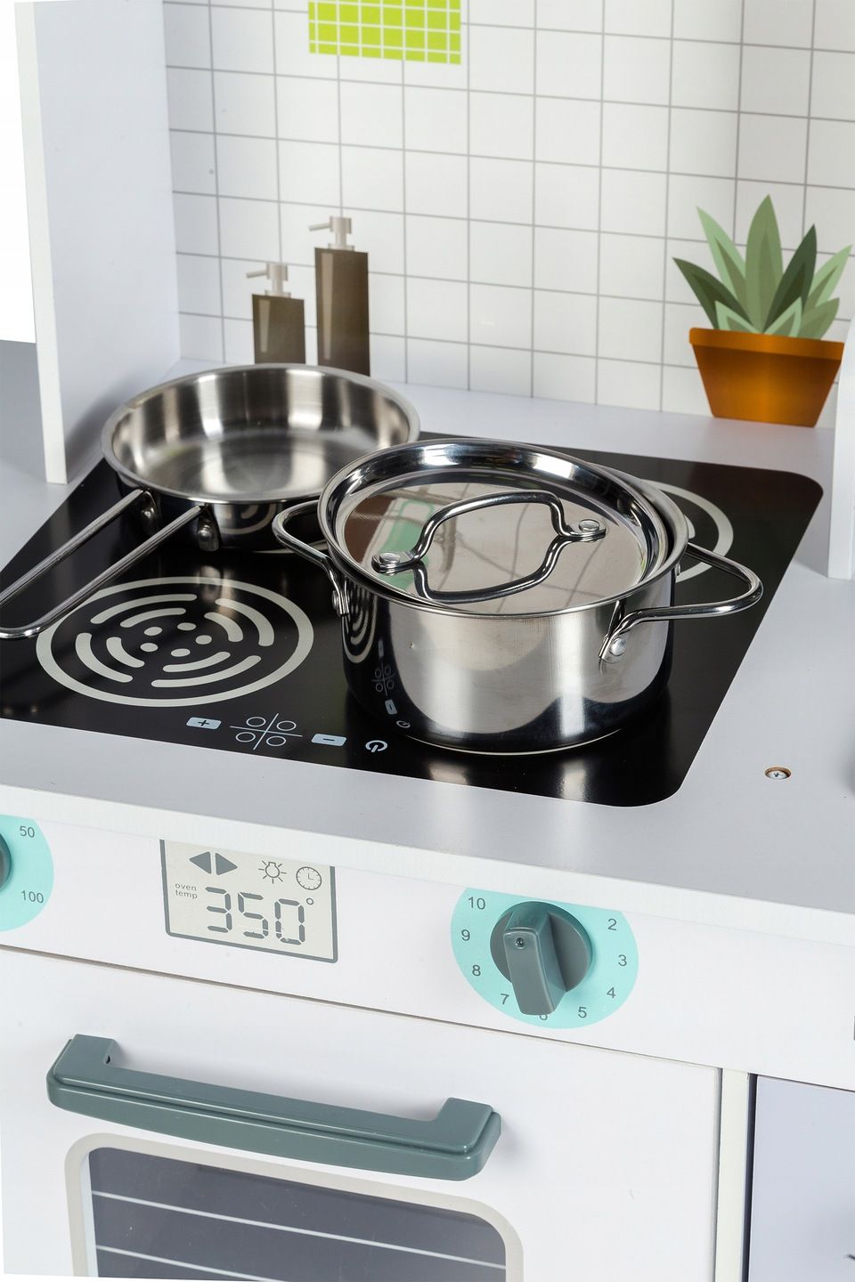 Bucatarie din lemn Premium idealSTORE Supreme Kitchen XXL, Dimensiuni 96 x 37 x 96.5 cm, Utilata complet cu accesorii specifice pentru gatit