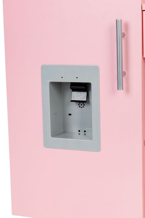 Bucatarie din lemn ecologic, fara margini ascutite 'ISP Pink Heart Kitchen ', 88 CM Inaltime, Telefon, Multiple Locuri Depozitare, Gold