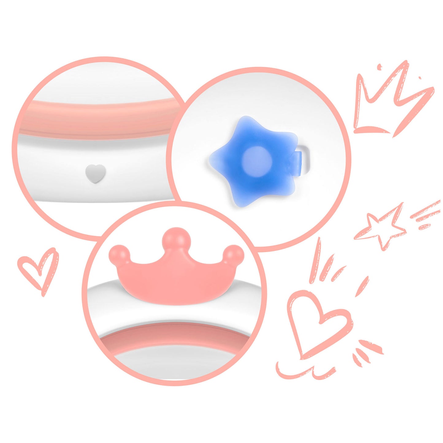 Cadita pentru Bebelusi Baby BathTub idealStore, Pliabila, Perna Inclusa Detasabila, Dop cu Senzor de Temperatura, Picioare Solide, Finisaj Antiderapant, Design Erconomic, Sarcina Maxima 45 kg, Roz