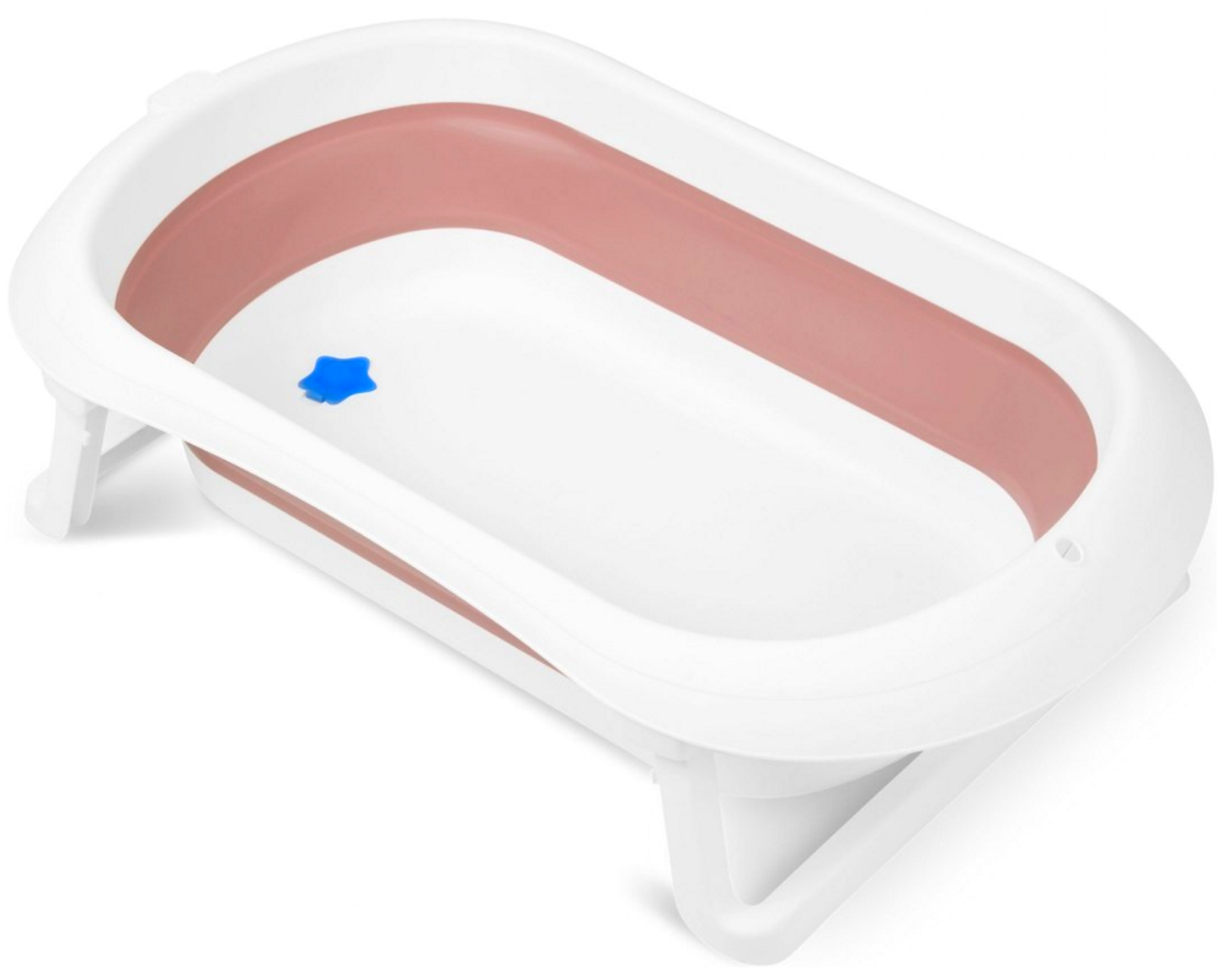 Cadita Pliabila pentru baie copii RicoKids idealSTORE, Dimensiuni 50 x 21 cm, Finisaj antiderapant, DOP senzor de temperatura, Durabila, Sarcina maxima 50 Kg, Culoare Roz