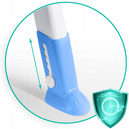 Reductor WC Copii idealSTORE, inaltime Reglabila, o Treapta, Picioare Anti-Alunecare, Greutate Maxima 50 kg, Scara Detasabila, Ergonomic, Pliabil, Culoare Albastru