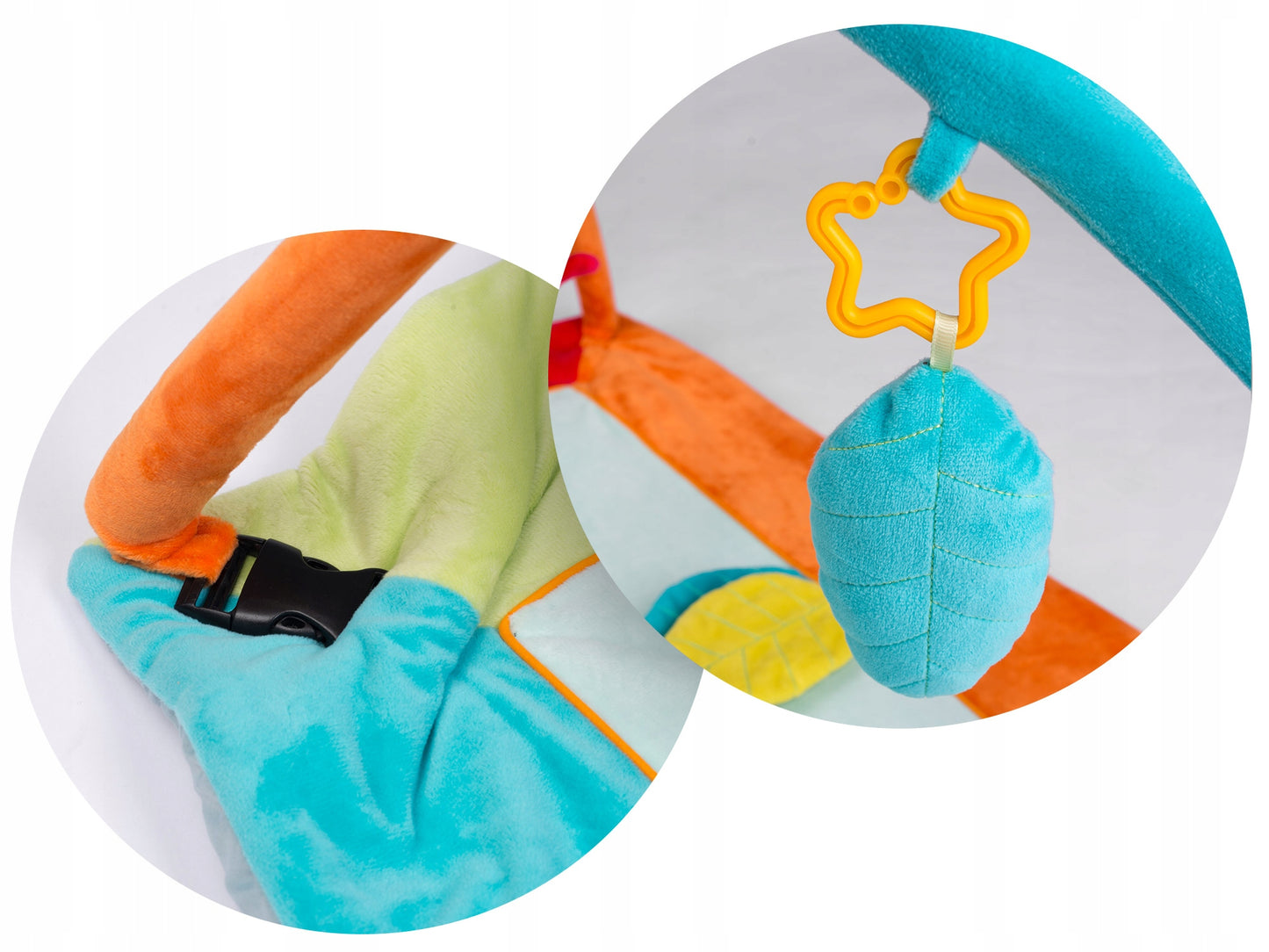 Covoras educativ 3in1 idealStore EduZoo, Stimuleaza Vederea, Imaginatia, Ajuta la Dezvoltare Motrica si Intelectuala, Asigura Izolatie Termica, cu Husa de Protectie, Multicolor