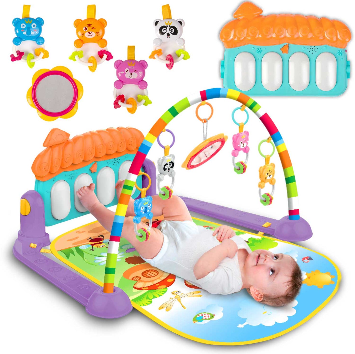 Covoras educational interactiv cu pian Ricokids