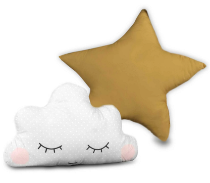 Cort de Joaca pentru copii IdealStore, model Tipi indian, Material din bumbac cu Stelute si cadru din Lemn de Pin,120x120x165 cm, Albastru