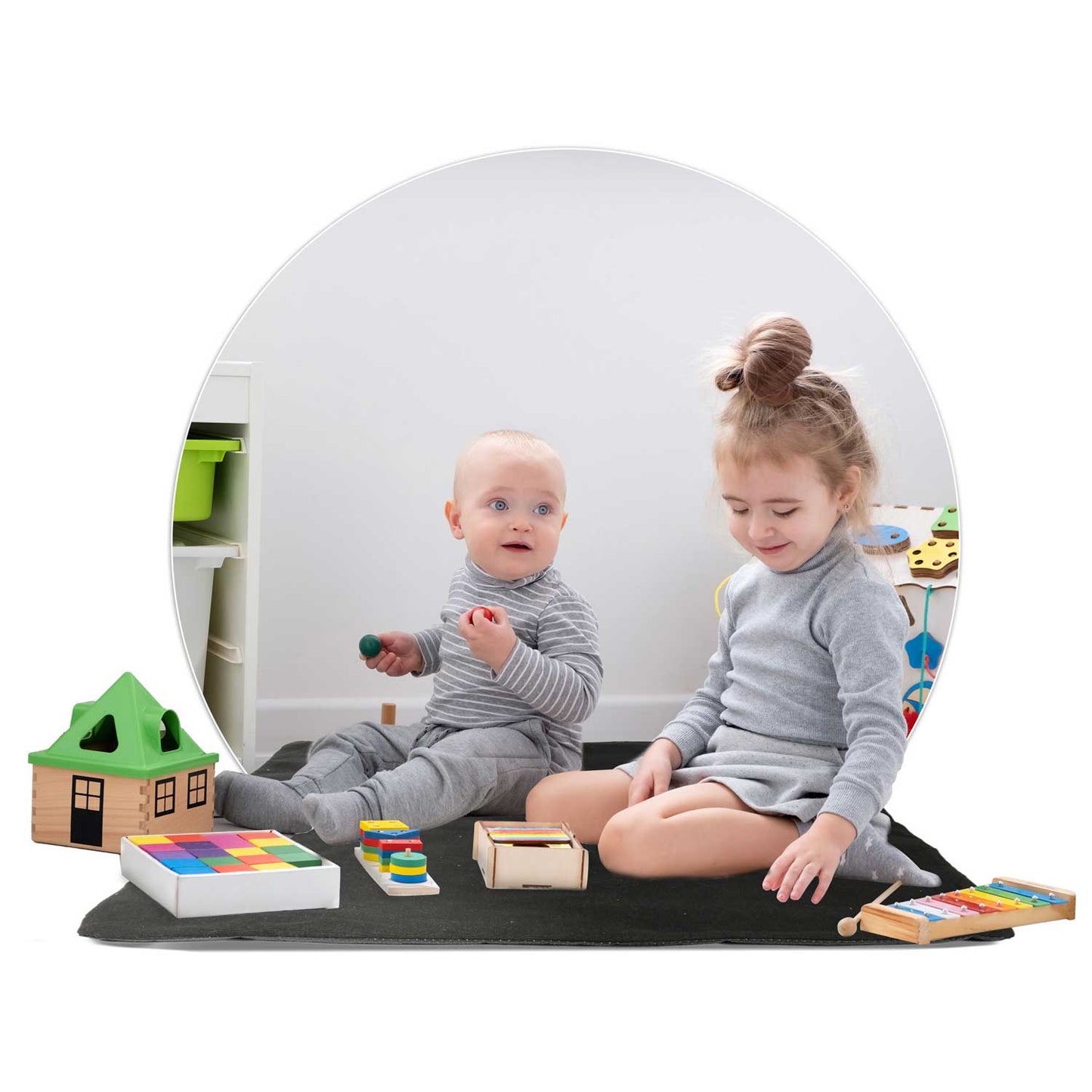 Cort de Joaca cu Lumini idealStore TIPI, model Tipi, Bumbac Natural, cu Perne, Covoras Izolator, Structura Stabila, Pereti Glisanti, Husa de Depozitare, Desen Animalute