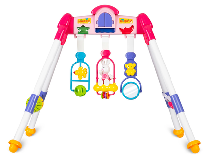 Jucarie interactiva pentru Bebelusi idealSTORE, Stimulare Senzoriala si Vizuala, Dezvolta Abilitati Motorii, Potrivit pentru Saltea de Joaca si Patut, Elemente Luminoase si Sonore