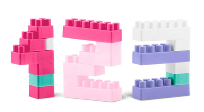 Set de Constructie idealSTORE PastelFun, 300 Piese in Culori Pastelate, Fara Margini Ascutite, Creativ, Dezvolta Abilitatile Motorii, Posibilitati de Constructie Nelimitate