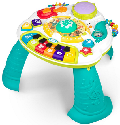 Masuta Interactiva Muzicala idealSTORE, Include Pian cu Diverse Melodii, Microfon, Panou Detasabil, Baterie Reincarcabila, Conectare cu Telefon prin Bluetooth, Volum Reglabil, Dezvolta Imaginatia Copilului