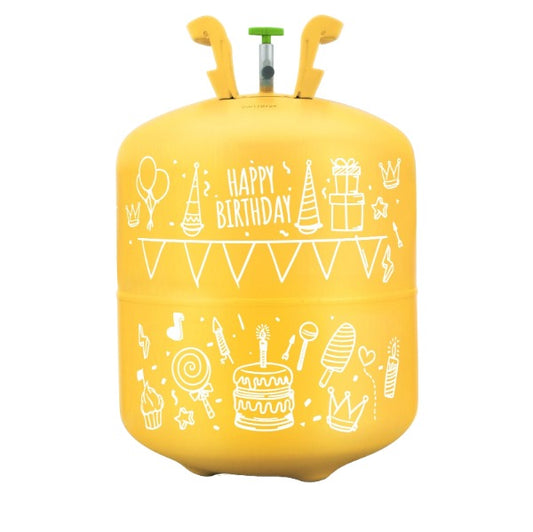 Set butelie cu heliu BALLON TIME idealSTORE, Capacitate 0,20 m3, cu Reductor, Include 30 Baloane Colorate, Ambalaj Colorat