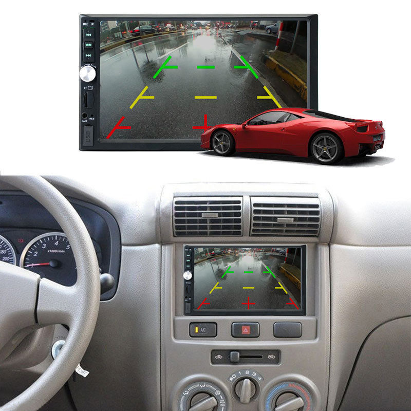 Player Video 7 ''HD cu TouchScreen, Mirrorlink, Bluethoot, Intrare camera mers inapoi, Telecomanda