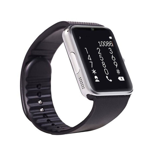 Ceas Smartwatch cu Telefon Ideal 8, Bratara Silicon Neagra, Camera 1,3 Mpx, Mod Apelare BT, Display LCD Capacitiv de 1.54' Antizgarieturi, Slot Card Memorie, Carcasa Rezistenta din Aluminiu, Culoare Argintiu