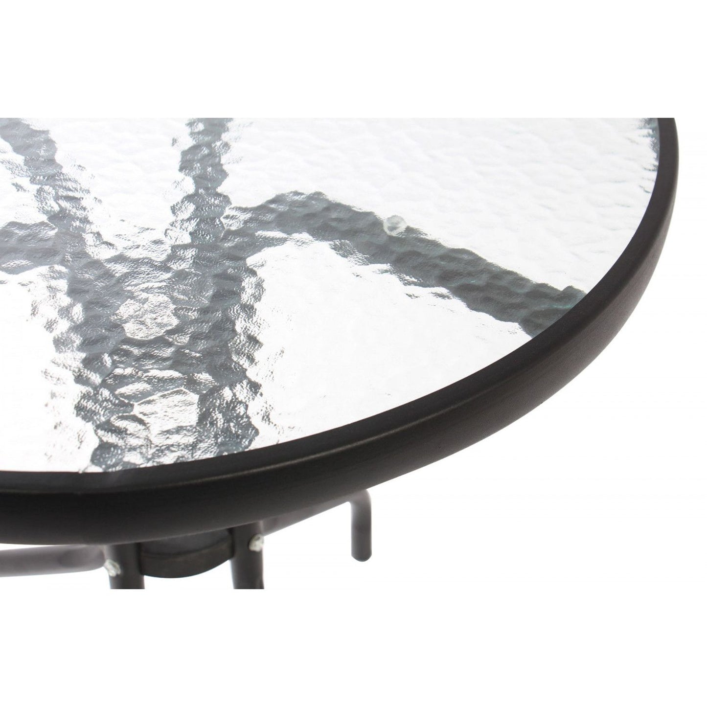 Set Masa pentru Gradina cu 2 Scaune idealSTORE ABEBBA BROWN, Metal+Ratan sintetic