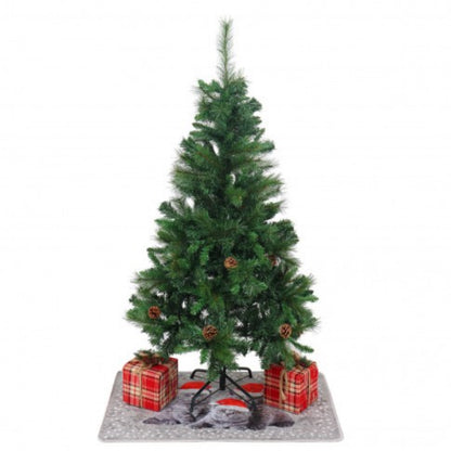 Brad artificial de Craciun IdealSTORE, conuri-verde, 150 cm, 418 varfuri, Aduce spiritul de sarbatoare mai aproape in orice locuinta