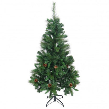 Brad artificial de Craciun IdealSTORE, conuri-verde, 150 cm, 418 varfuri, Aduce spiritul de sarbatoare mai aproape in orice locuinta