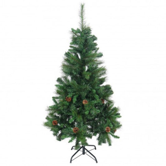 Brad artificial de Craciun IdealSTORE, conuri-verde, 150 cm, 418 varfuri, Aduce spiritul de sarbatoare mai aproape in orice locuinta