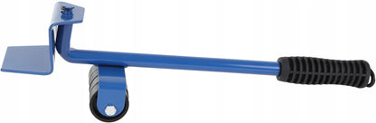 Set Mutare si Transport Mobilier idealStore MovingKit, contine 4 Suporti cu 8 roti, Levier din Otel cu Maner Cauciucat, Greutate maxima 150 Kg