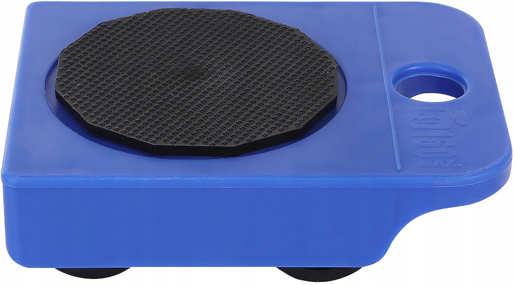 Set Mutare si Transport Mobilier idealStore MovingKit, contine 4 Suporti cu 8 roti, Levier din Otel cu Maner Cauciucat, Greutate maxima 150 Kg