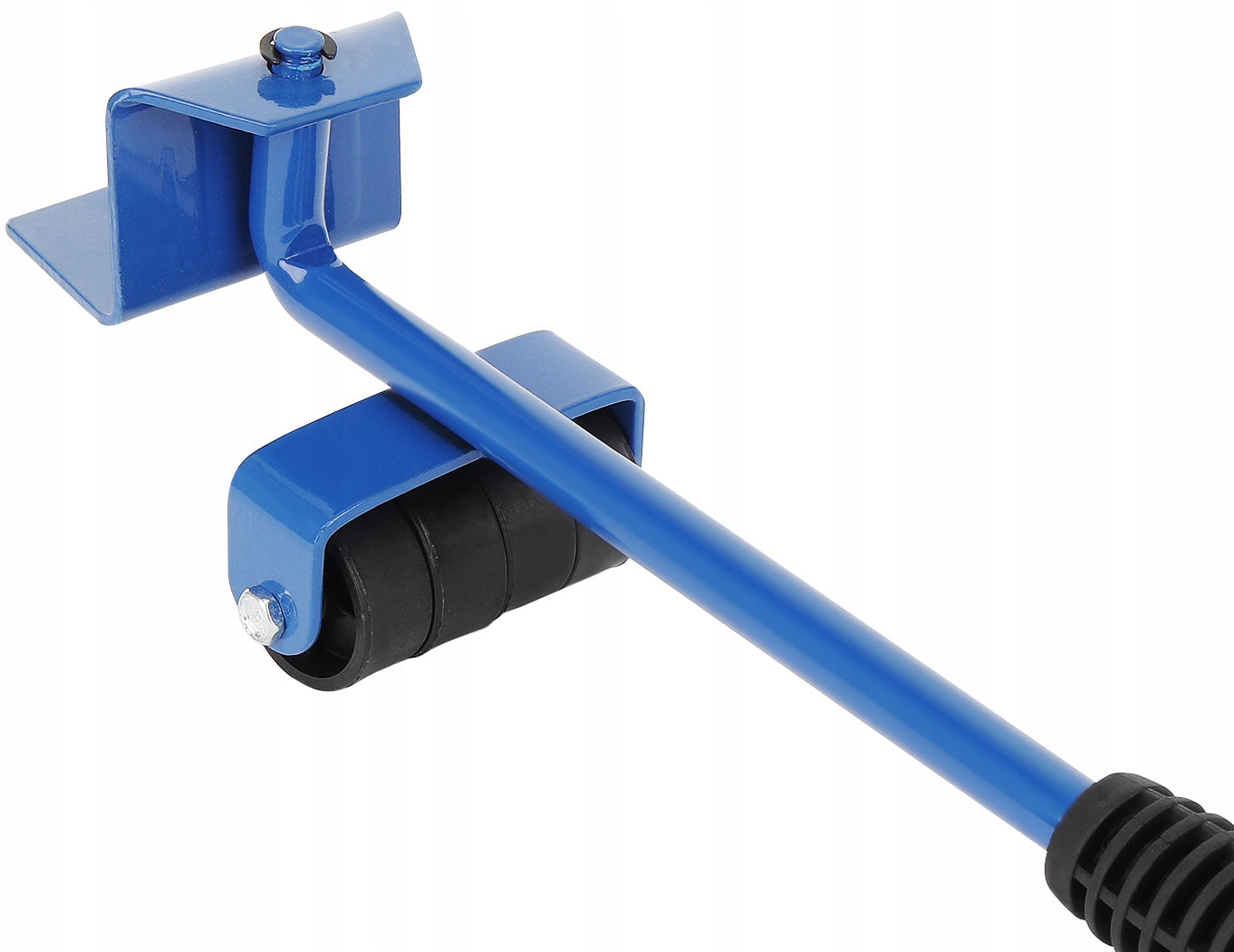 Set Mutare si Transport Mobilier idealStore MovingKit, contine 4 Suporti cu 8 roti, Levier din Otel cu Maner Cauciucat, Greutate maxima 150 Kg