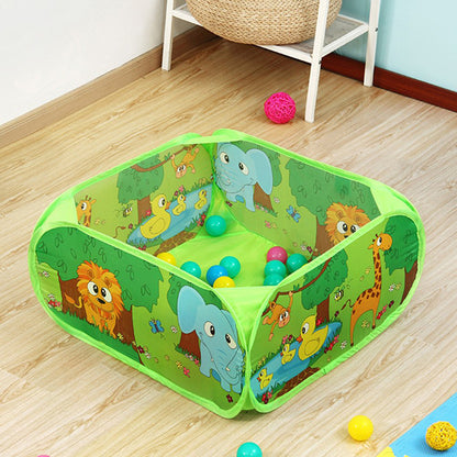 Centru de activitati interactiv stil Tarc de Joaca IDL, Mica Jungla pentru bebelusi, accesorizat desene viu colorate ce stimuleaza imaginatia celor mici in timp ce se joaca, Alaturi de 100bile CADOU