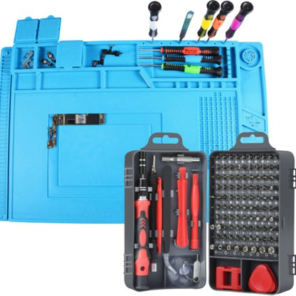 Set Surubelnite de Precizie idealStore 110 in 1, Material Crom Vanadiu, cu Magnetizor, Ventuza, Penseta, Carcasa cu Doua Fete, pentru Reparatia Dispozitivelor Electronice, Optice, Ceasornicarie