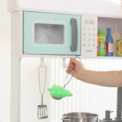 Set de Gatit idealSTORE cu 2 vase si capace in dimensiuni diferite, tigaie si ustensile specifice