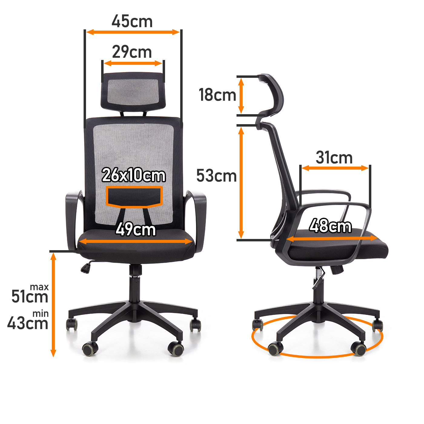 Scaun de birou rotativ idealStore Cloud Touch, Potrivit pentru orele lungi de munca in fata computerului, Confectionat din micro-fibra, Cotiere reglabile 2D, Baza de aluminiu, Roti cauciucate