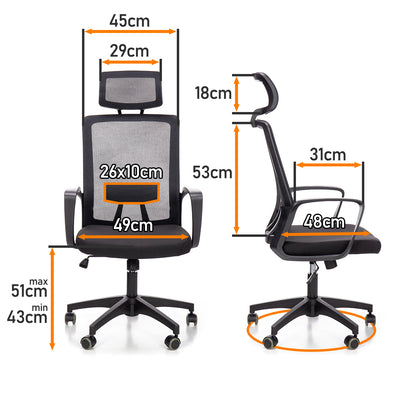 Scaun de birou rotativ idealStore Cloud Touch, Potrivit pentru orele lungi de munca in fata computerului, Confectionat din micro-fibra, Cotiere reglabile 2D, Baza de aluminiu, Roti cauciucate
