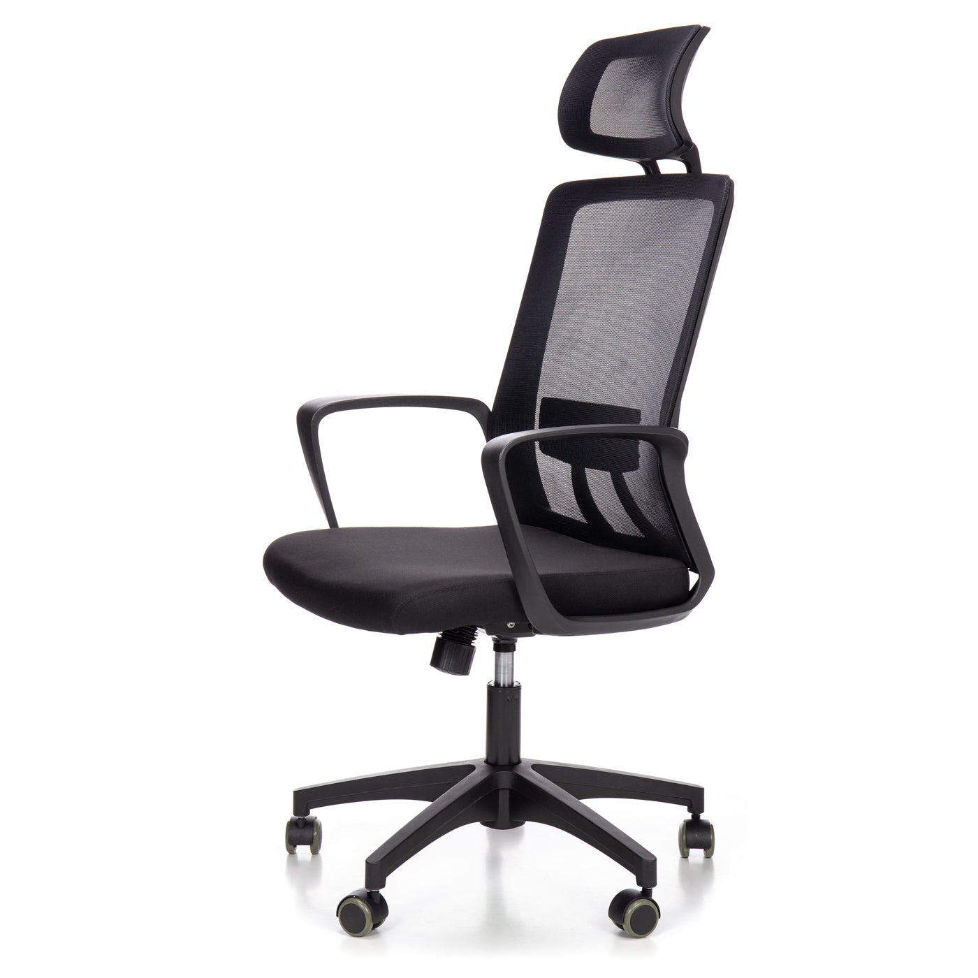 Scaun de birou rotativ idealStore Cloud Touch, Potrivit pentru orele lungi de munca in fata computerului, Confectionat din micro-fibra, Cotiere reglabile 2D, Baza de aluminiu, Roti cauciucate