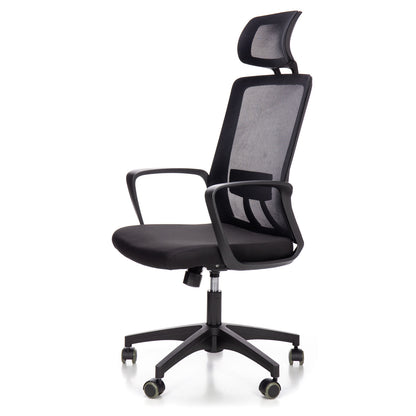 Scaun de birou rotativ idealStore Cloud Touch, Potrivit pentru orele lungi de munca in fata computerului, Confectionat din micro-fibra, Cotiere reglabile 2D, Baza de aluminiu, Roti cauciucate