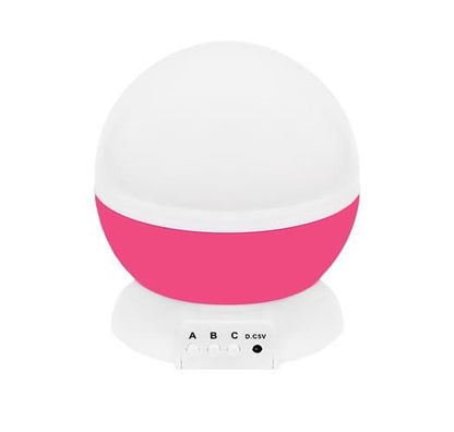 Lampa cu proiector Ideal Store cu baterie, Proiectarea stelelor pentru o adormire rapida a copilului, Perfect pentru camera copiilor, Roz