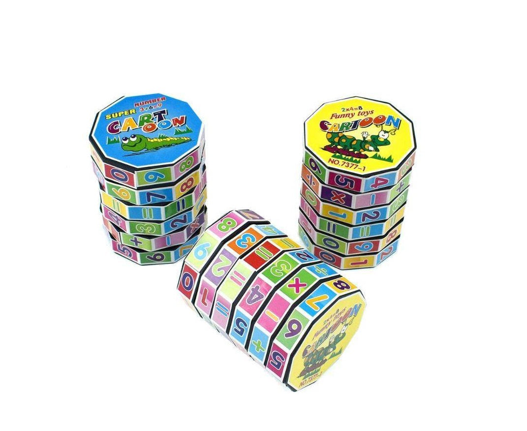 Joc educativ tip cilindru matematic IDL, Echipament simplu pentru cei mici pentru a practica adunarea, scaderea, inmultirea si impartirea, Conceput pentru a consolida operatiile matematice simple, Multicolor
