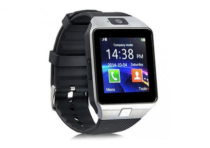 Smartwatch Metalic cu Telefon-micro sim IDL-90 S+, Card Micro-SD, Bluetooth, Touchscreen, WhatsApp, Notificari, Camera 1,3 MPX, Monitorizare Somn, Sedentarism, Anti-pierdere, Browser, Facebook, Silver