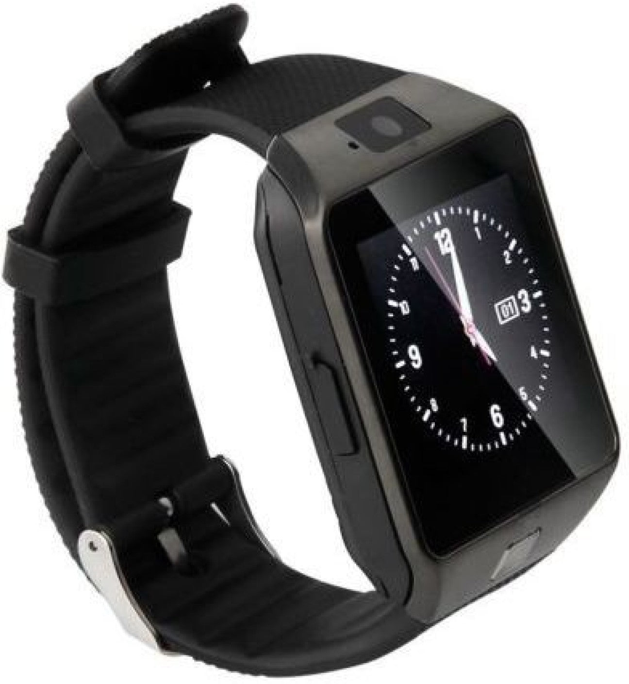 Smartwatch Metalic cu Telefon-micro sim IDL-90 S+, Card Micro-SD, Bluetooth, Touchscreen, WhatsApp, Notificari, Camera 1,3 MPX, Monitorizare Somn, Sedentarism, Anti-pierdere, Browser, Facebook, Black